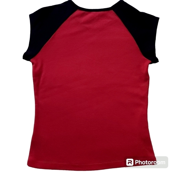 2000s Mac Tools Racing Flame Fitted Top sz M - Picture 4 of 6